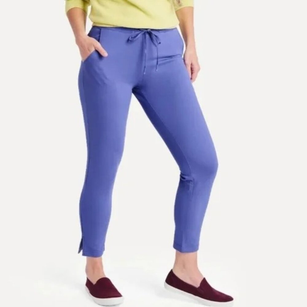 Betabrand Chelsea Joggers Ankle Pants Periwinkle